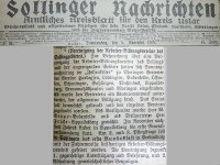 Zeitungsanzeige 05.11.1908