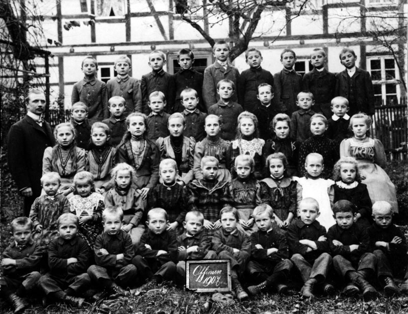 Schulklassenraum Offensen 1906